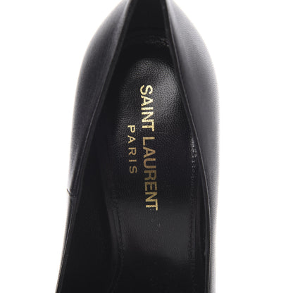 Saint Laurent Calfskin Opyum 100 Pumps 35 Black Gold 6 of 11