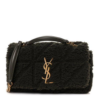 Saint Laurent Shearling Monogram Small Jamie Grainy Moss 1 of 11