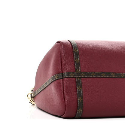 Louis Vuitton Calfskin Monogram Express MM Carmin Red 8 of 9
