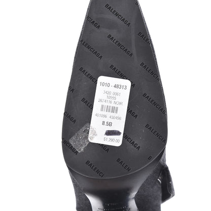 Balenciaga Denim Ankle Boots 38.5 Black 9 of 12