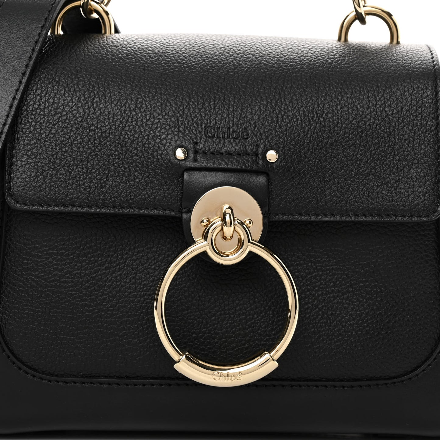Calfskin Mini Tess Day Bag Black