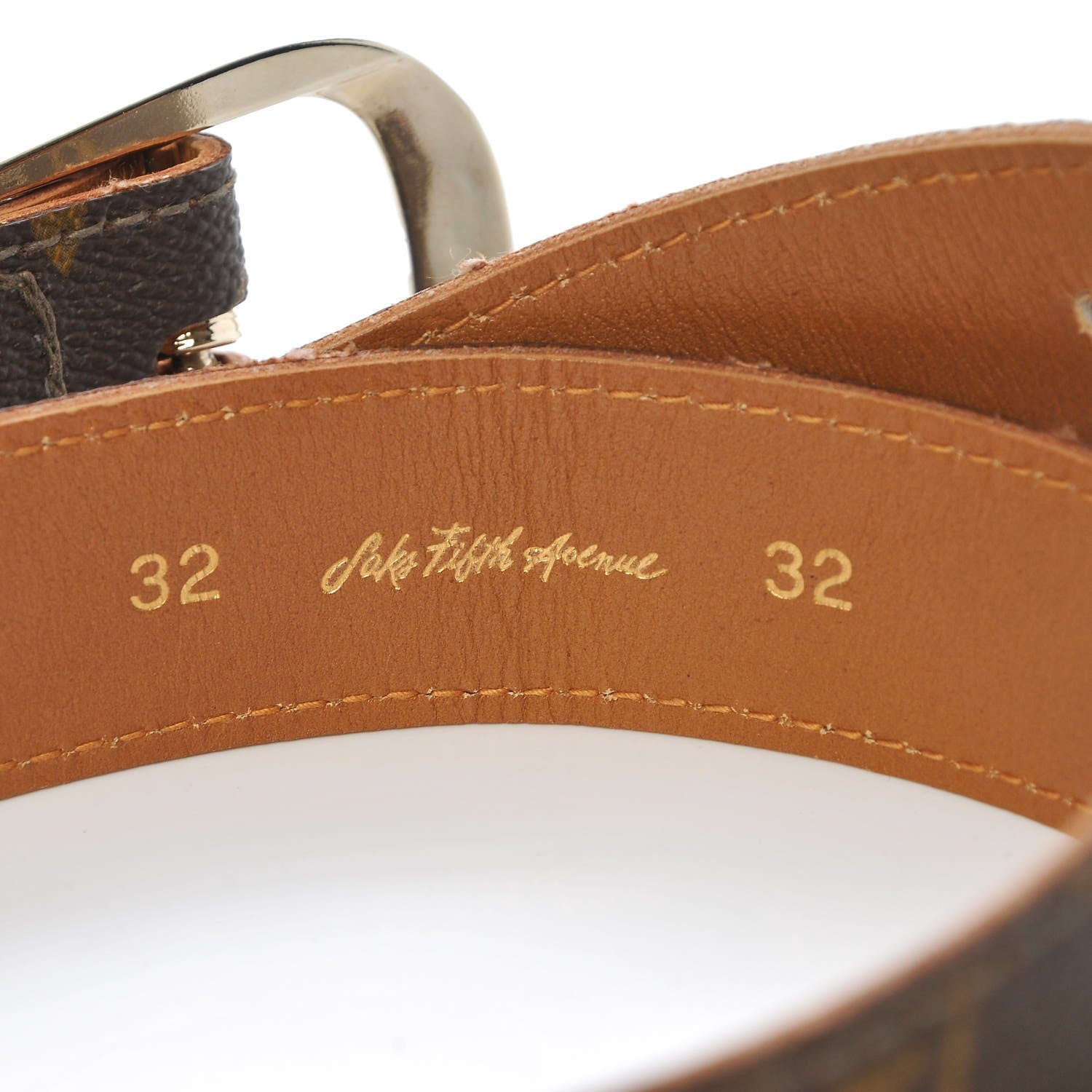 Louis Vuitton Monogram Saks Fifth Avenue Ellipse Belt 32 6 of 6