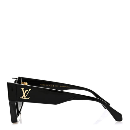 Louis Vuitton Acetate Swarovski Crystal Cyclone Sunglasses Z1578W Black 3 of 7