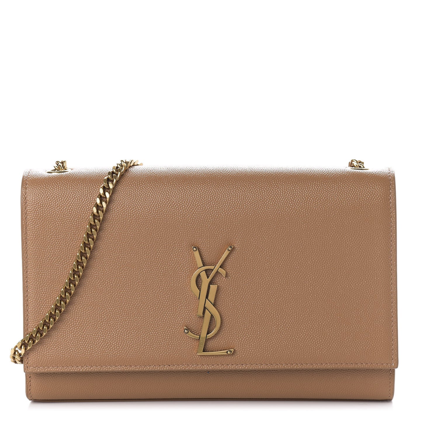 Grain De Poudre Medium Monogram Kate Satchel Dark Beige