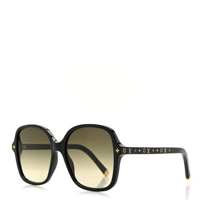 Louis Vuitton Acetate My Monogram Light Square Sunglasses Z1861W Black 1 of 7