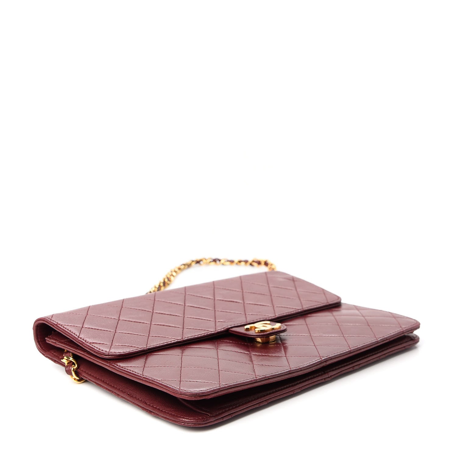 Chanel Lambskin Quilted Medium Single Flap Red 4 of 9