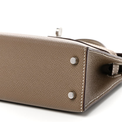Hermes Epsom Mini Kelly Sellier 20 Etoupe 10 of 11