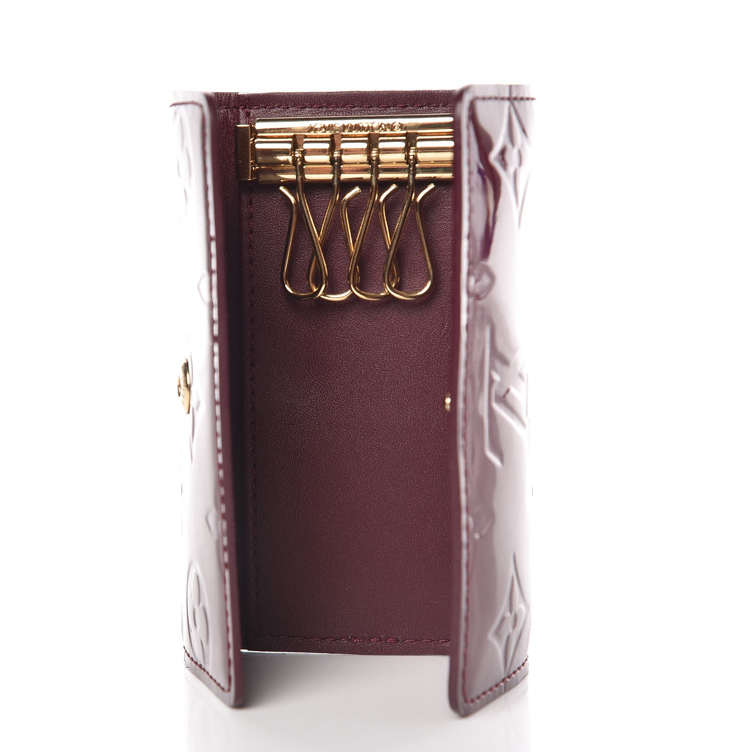 Louis Vuitton Vernis Multicles 4 Key Holder Rouge Fauviste 5 of 8