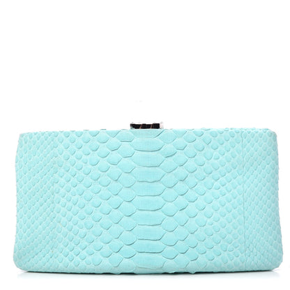 Chanel Python Timeless Clutch Blue 1 of 15