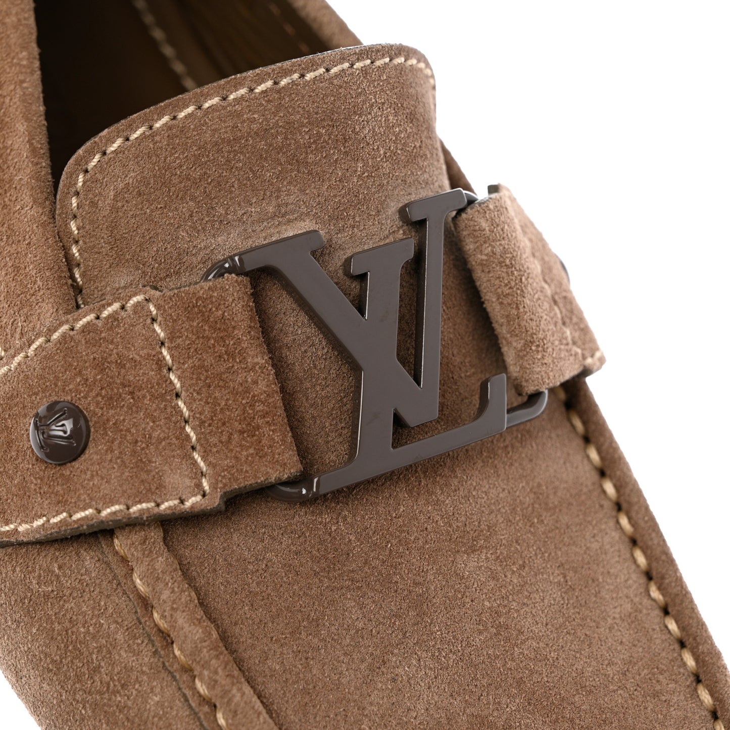 Mens Suede Monte Carlo Loafers 8 Brown