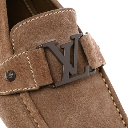Louis Vuitton Mens Suede Monte Carlo Loafers 8 Brown 9 of 9