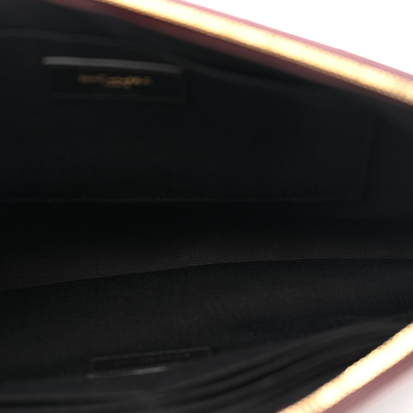 Calfskin Matelasse Chevron Monogram Document Holder Amaranto