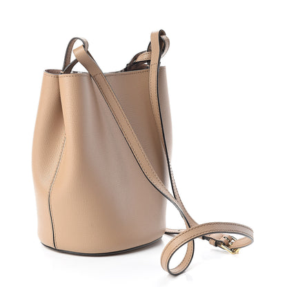Burberry Calfskin Small Lorne Bucket Crossbody Natural 3 of 9