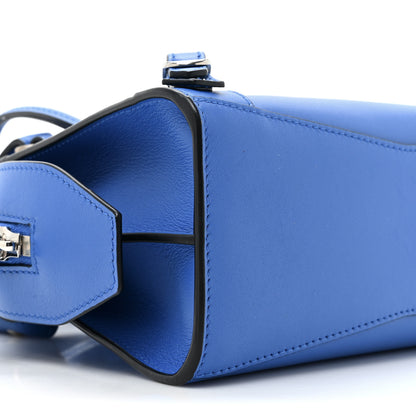 Balenciaga Smooth Calfskin Neo Classic Silver Hardware Mini City Bleu 9 of 11