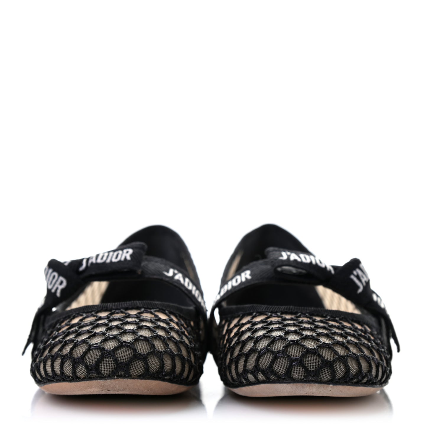 Resille Ribbon Miss J'Adior Ballet Flat 36 Black