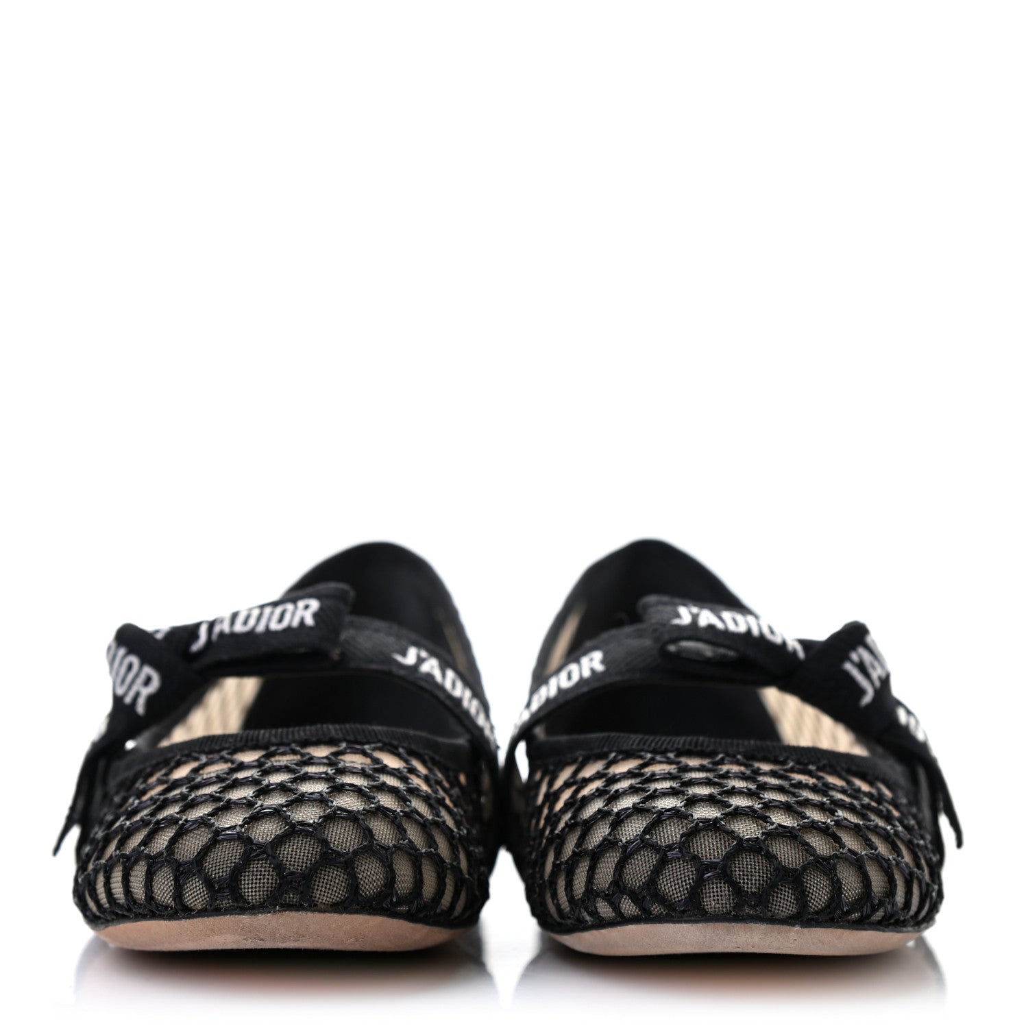Christian Dior Resille Ribbon Miss J'Adior Ballet Flat 36 Black 2 of 8
