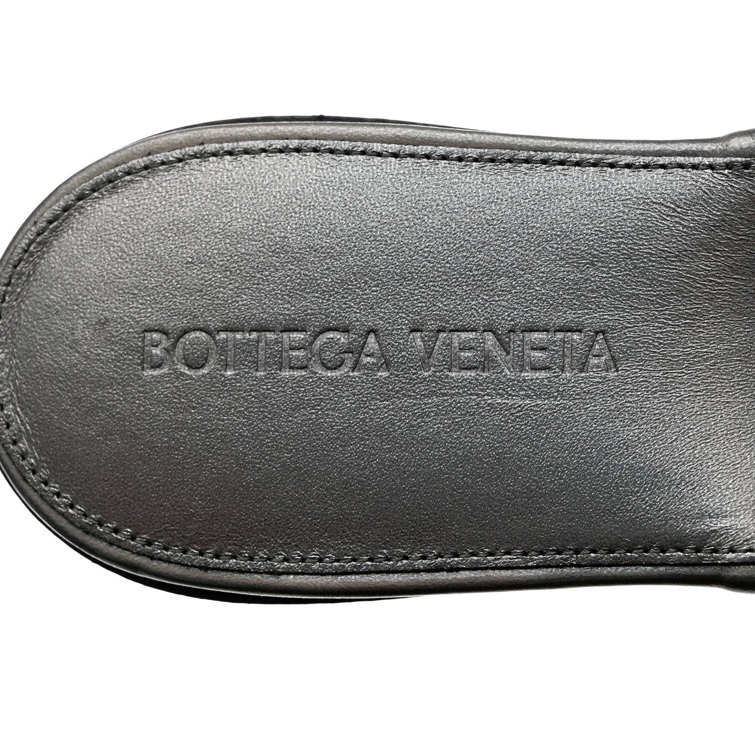 Bottega Veneta Laser Nappa Maxi Intrecciato Lido Flat Sandals 38 Oyster 6 of 8