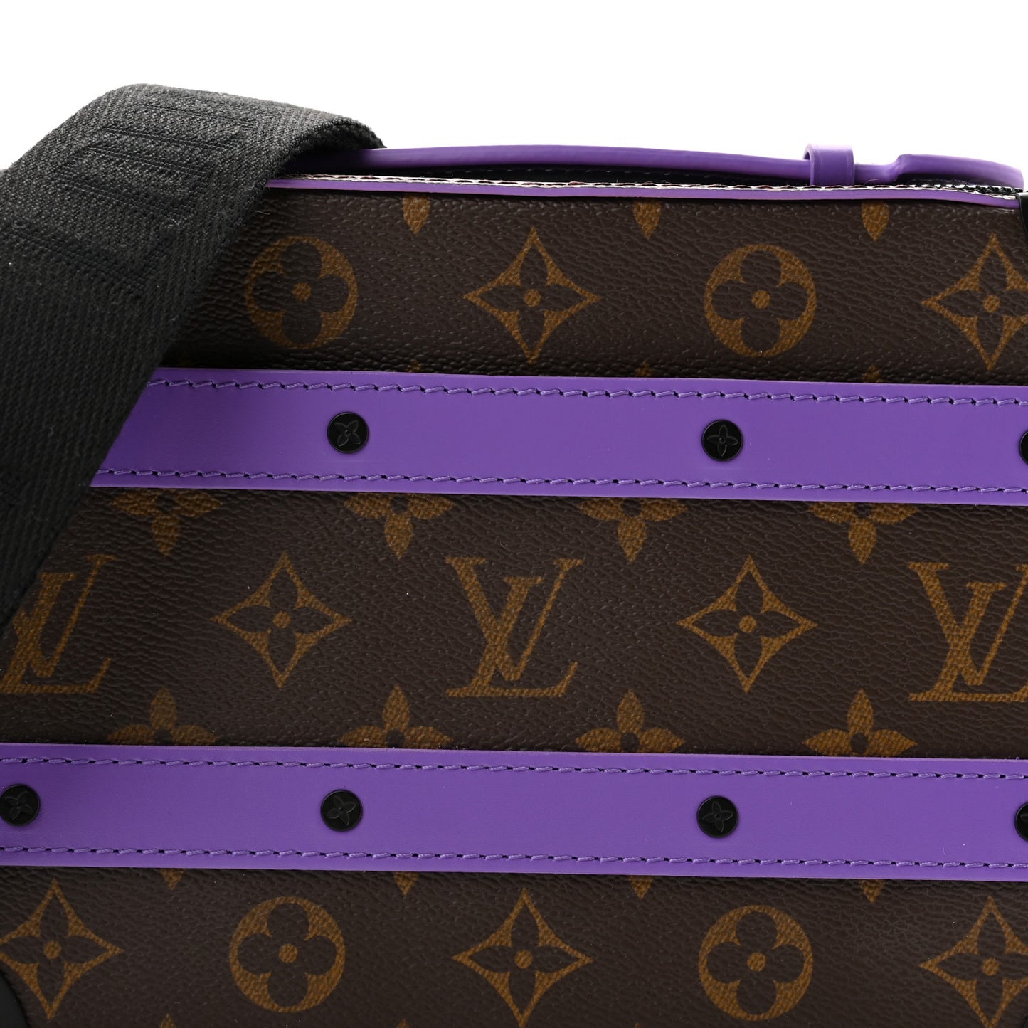 Monogram Macassar Handle Soft Trunk Purple