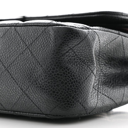 Chanel Caviar Quilted Medium Double Flap Black 10 of 11