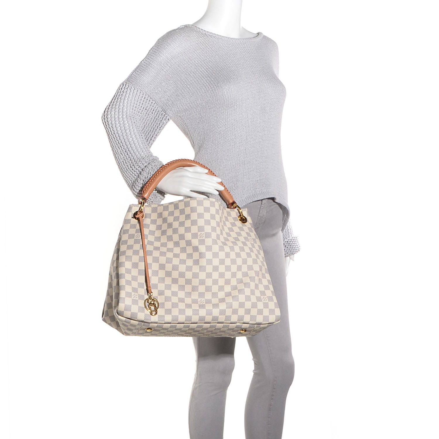 Louis Vuitton Damier Azur Artsy MM 2 of 8
