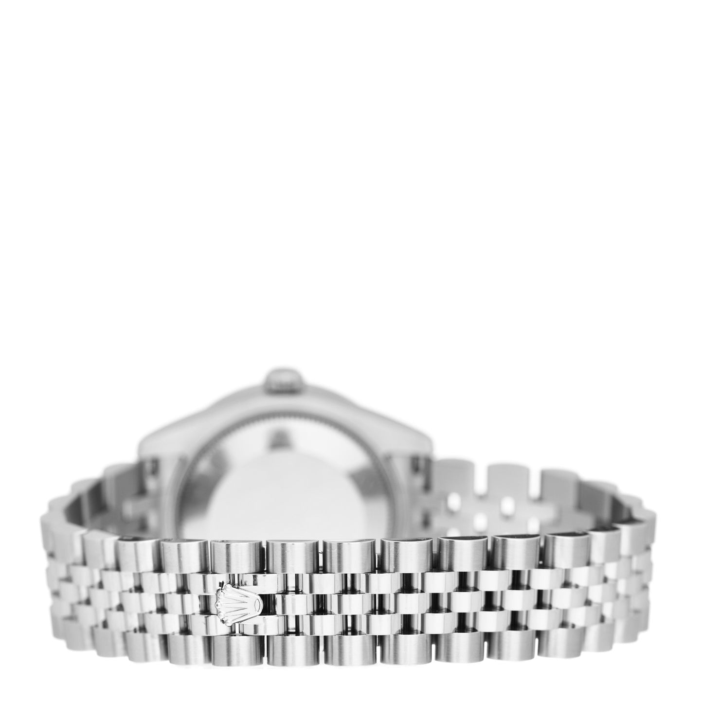 Stainless Steel 18K White Gold Diamond 31mm Oyster Perpetual Datejust Watch Black Roman 178384