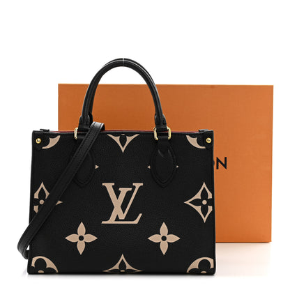 Louis Vuitton Empreinte Monogram Giant Onthego PM Black Beige 11 of 11