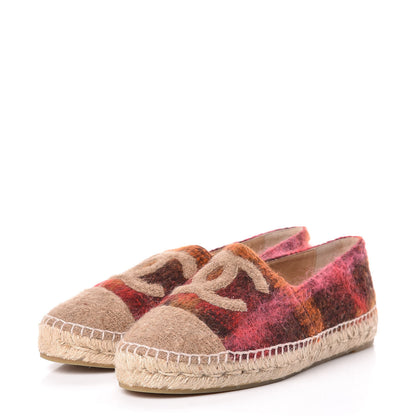 Chanel Tweed CC Espadrilles 41 Brown Pink 3 of 10