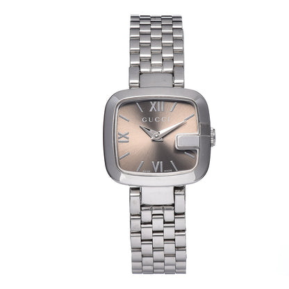 Gucci Stainless Steel 24mm G-Quartz Watch Brown 1 of 6