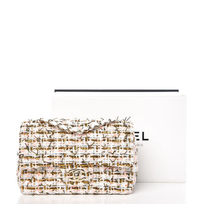Chanel Tweed Quilted Mini Rectangular Flap White 11 of 11