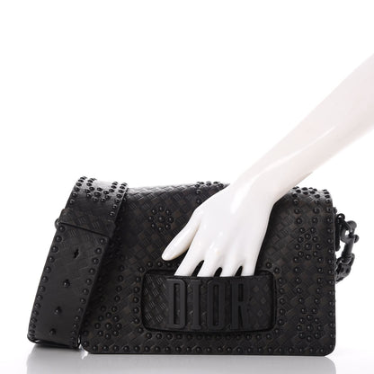 Christian Dior Calfskin Studded Dio(r)evolution Flap Bag Black 3 of 12