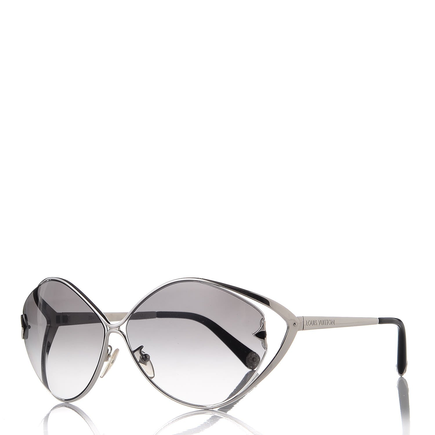 Louis Vuitton Laurel Round Sunglasses Z0411U Silver 1 of 7