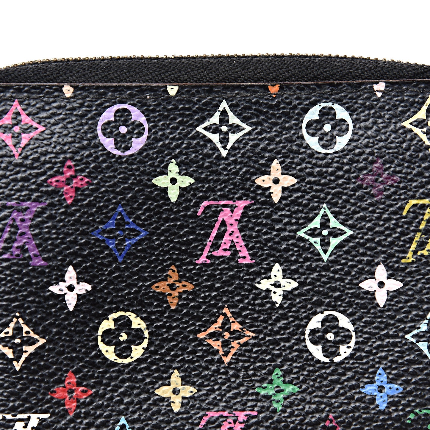 Monogram Multicolor Zippy Coin Purse Black Violet