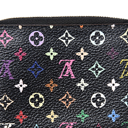 Louis Vuitton Monogram Multicolor Zippy Coin Purse Black Violet 10 of 11