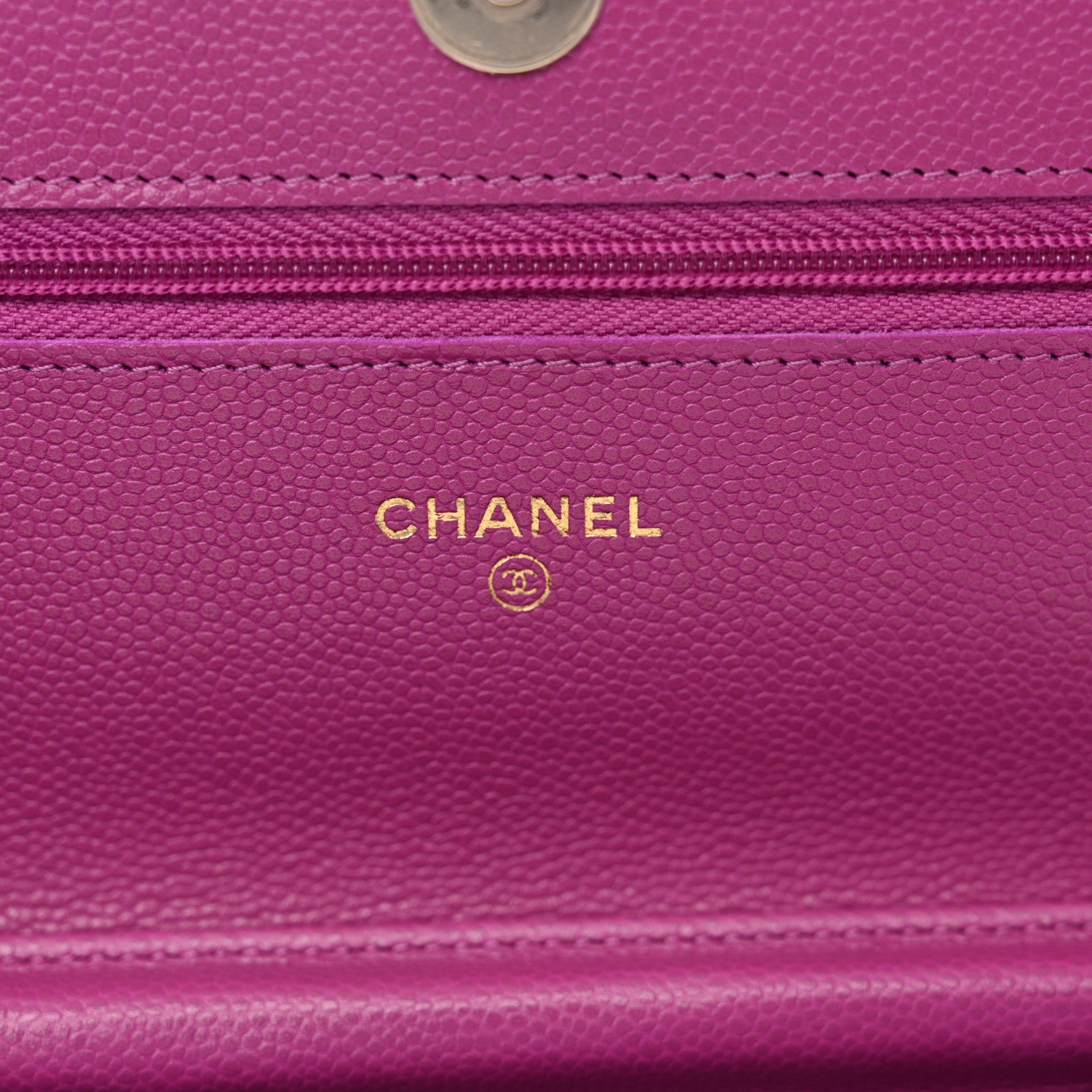 Chanel Caviar Quilted Wallet on Chain WOC Purple 6 of 11