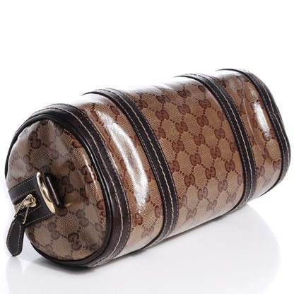 Gucci Crystal Monogram Duchessa Small Boston Bag Brown 4 of 7