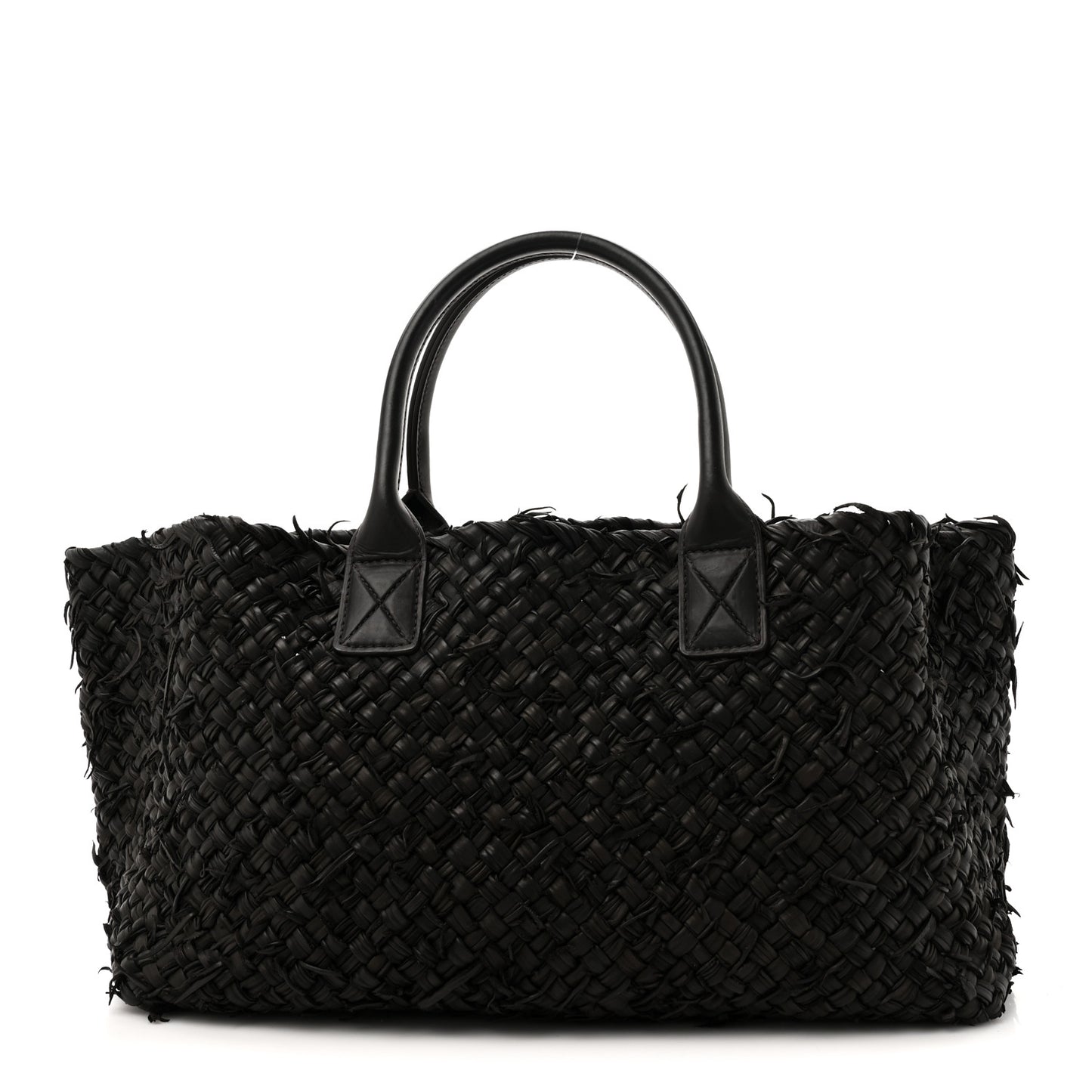Chevre Intrecciato Fringe Netted Medium Cabat Tote
