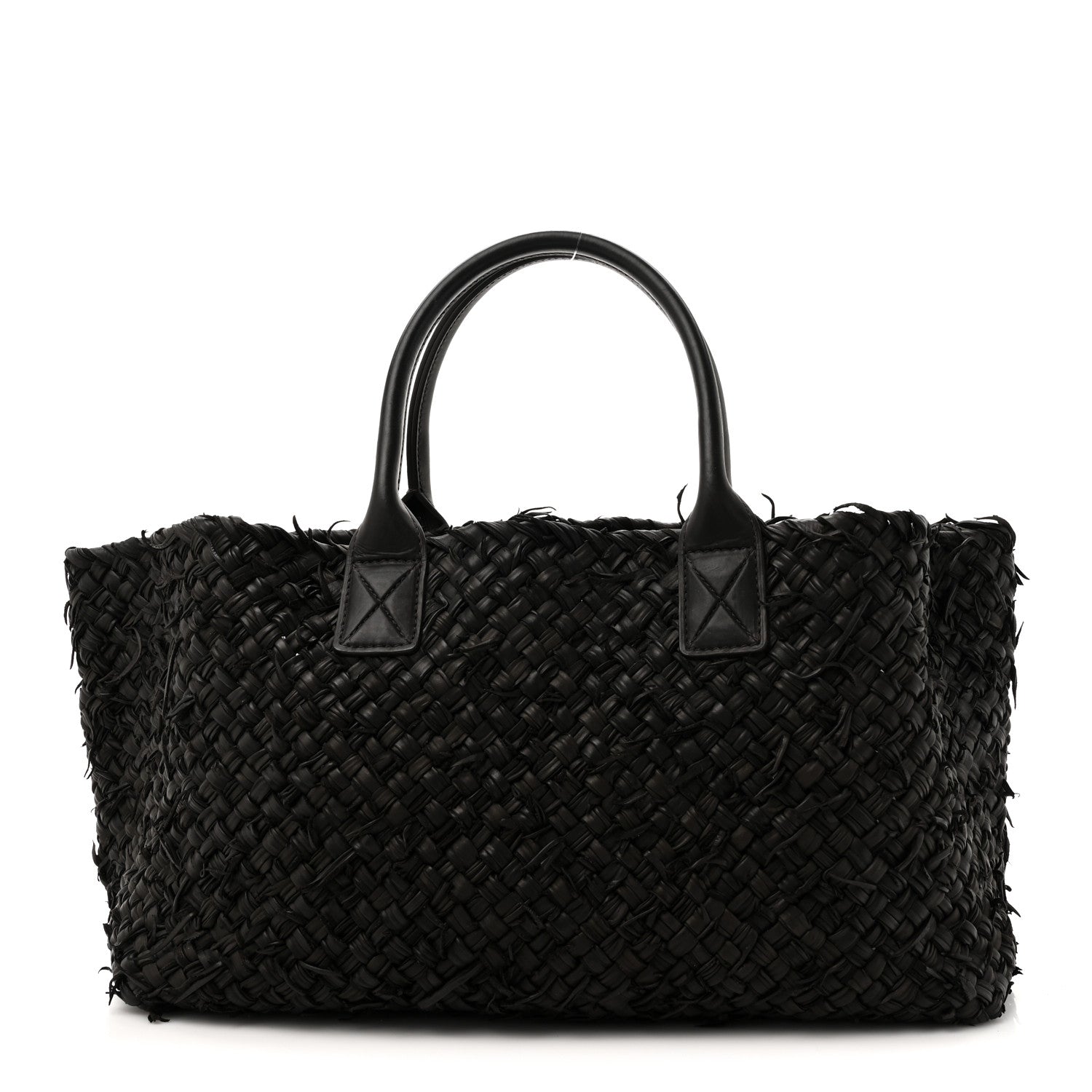 Bottega Veneta Chevre Intrecciato Fringe Netted Medium Cabat Tote 1 of 12
