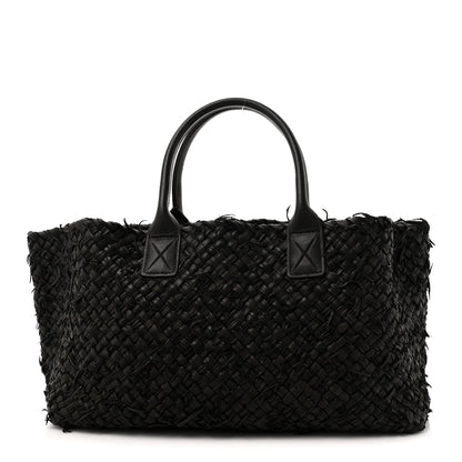 Bottega Veneta Chevre Intrecciato Fringe Netted Medium Cabat Tote 1 of 12