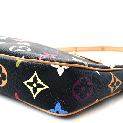 Louis Vuitton Monogram Multicolor Pochette Accessories Black 20 of 21