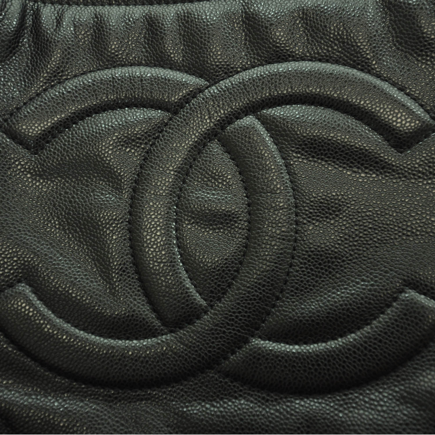 Chanel Washed Caviar Timeless Large Shopping Tote Black 10 of 12