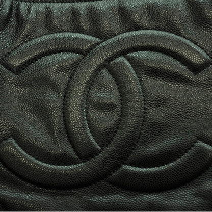 Chanel Washed Caviar Timeless Large Shopping Tote Black 10 of 12