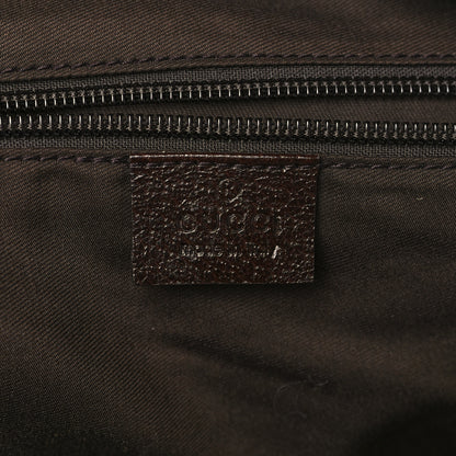 Gucci Monogram Web Medium Flat Messenger Bag Brown 6 of 9