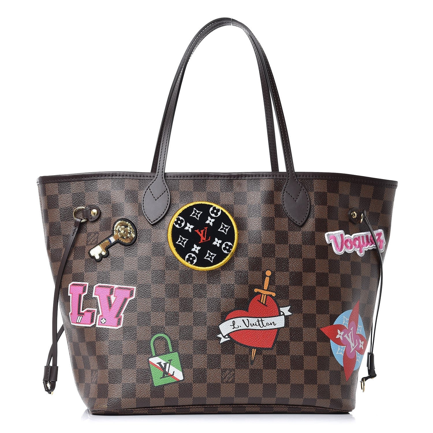 Louis Vuitton Damier Ebene Travel Stickers Neo Neverfull MM 3 of 17