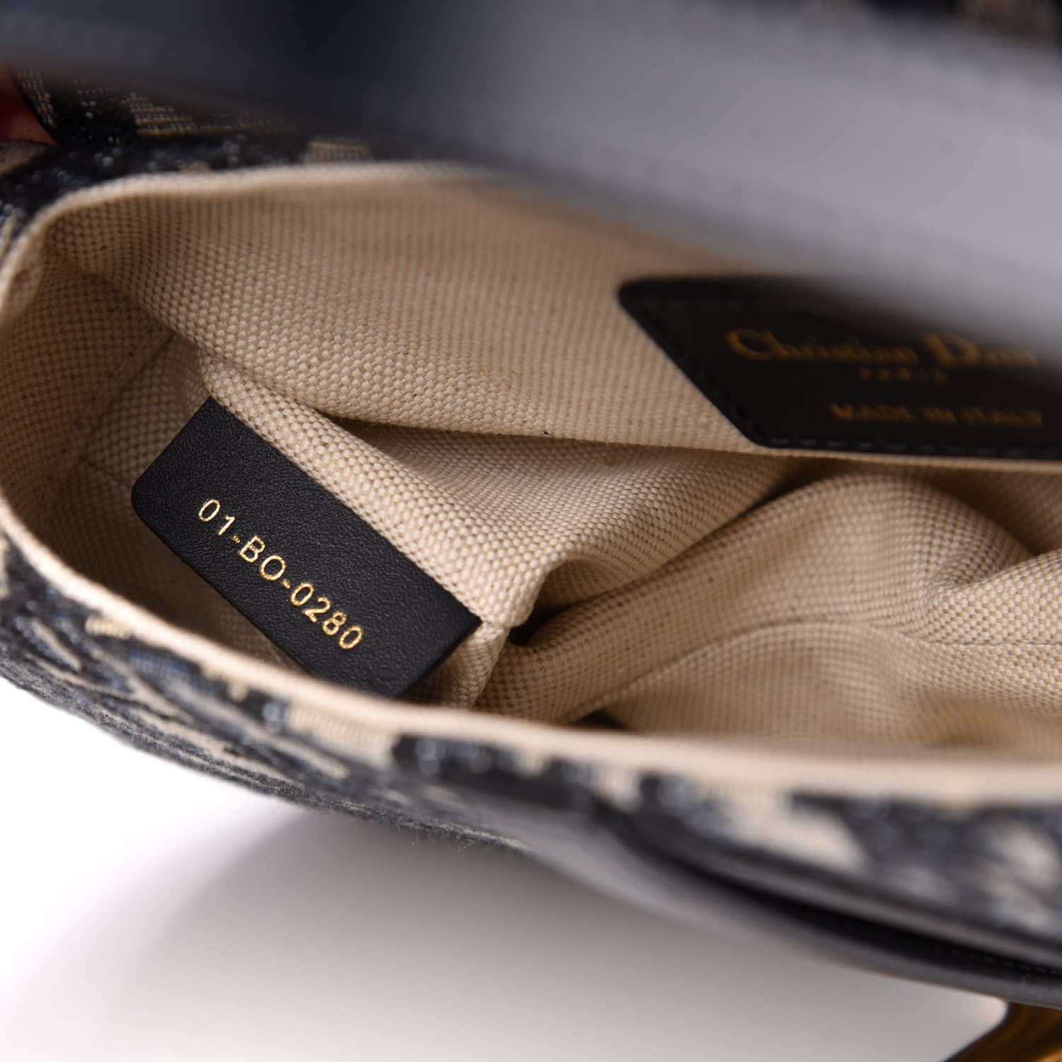 Christian Dior Oblique Mini Saddle Bag Blue 7 of 11