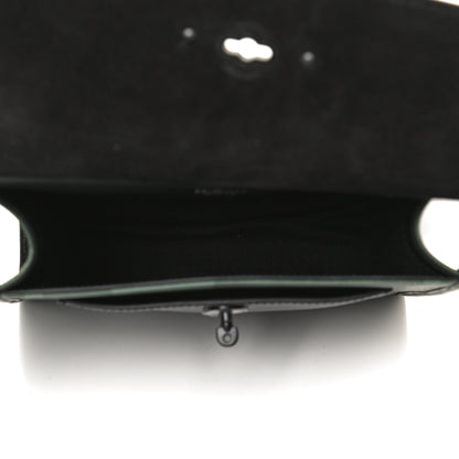 Mulberry Printed Eco Scotchgrain Calfskin Tartan Antony Messenger Crossbody Black Green 4 of 11