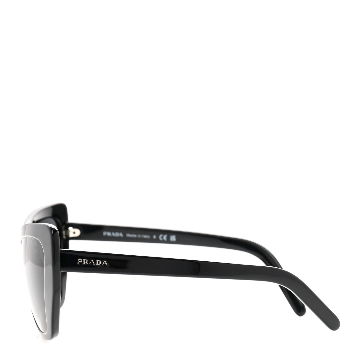 Prada Cat Eye Sunglasses SPR 08V Black 3 of 10