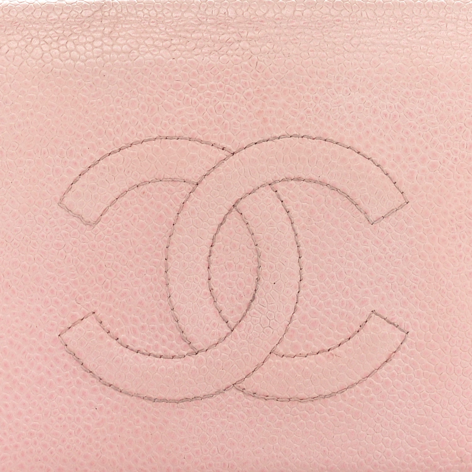 Chanel Caviar Timeless CC Yen Wallet Pink 9 of 11