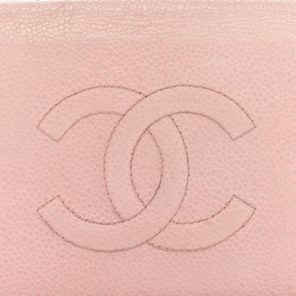 Chanel Caviar Timeless CC Yen Wallet Pink 9 of 11