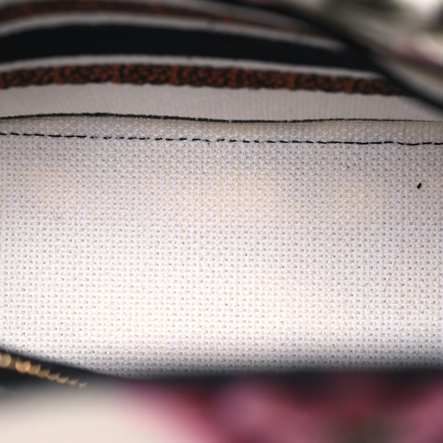 Christian Dior Canvas Embroidered Medium Lady D-Lite Ecru Multicolor 5 of 18