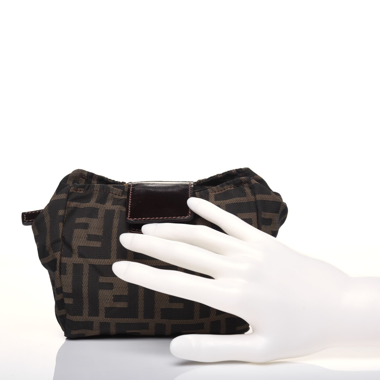 Fendi Zucca Mini Pouch Tobacco Moro 2 of 12
